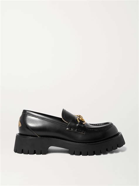 gucci horsebit platform loafers|gucci horsebit detailed leather loafers.